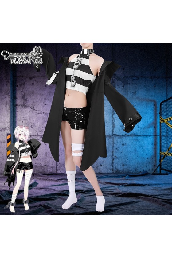 2XXT Cosplay Vtuber Shiina Yuika Prisoner No.417 Cosplay Costume
